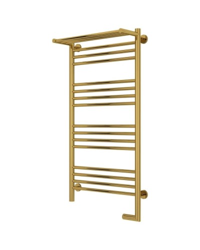 Полотенцесушитель электрический 1000х500 золотой МЭМ правый Сунержа Богема с полкой 2.0 03-5207-1050