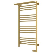 Полотенцесушитель электрический 1000х500 золотой матовый МЭМ правый Сунержа Богема с полкой 2.0 032-5207-1050