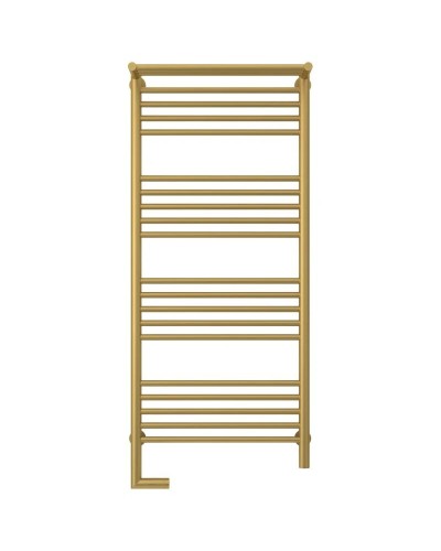 Полотенцесушитель электрический 1200х500 золотой матовый МЭМ левый Сунержа Богема с полкой 2.0 032-5206-1250