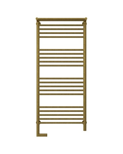 Полотенцесушитель электрический 1200х500 состаренная бронза МЭМ левый Сунержа Богема с полкой 2.0 05-5206-1250