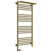 Полотенцесушитель электрический 1200х500 состаренная бронза МЭМ левый Сунержа Богема с полкой 2.0 05-5206-1250