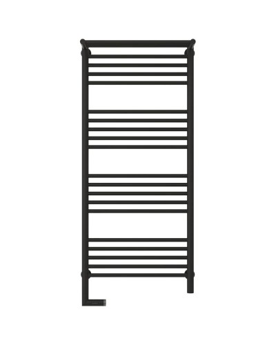 Полотенцесушитель электрический 1200х500 темный титан муар МЭМ левый Сунержа Богема с полкой 2.0 15-5206-1250