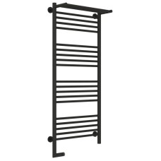 Полотенцесушитель электрический 1200х500 темный титан муар МЭМ левый Сунержа Богема с полкой 2.0 15-5206-1250