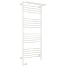 Полотенцесушитель электрический 1200х500 белый матовый МЭМ левый Сунержа Богема с полкой 2.0 30-5206-1250