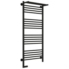 Полотенцесушитель электрический 1200х500 черный матовый МЭМ левый Сунержа Богема с полкой 2.0 31-5206-1250