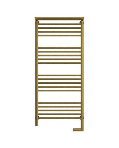 Полотенцесушитель электрический 1200х500 состаренная бронза МЭМ правый Сунержа Богема с полкой 2.0 05-5207-1250