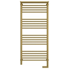 Полотенцесушитель электрический 1200х500 состаренная латунь МЭМ правый Сунержа Богема с полкой 2.0 051-5207-1250