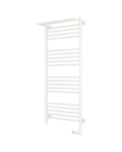 Полотенцесушитель электрический 1200х500 белый глянец МЭМ правый Сунержа Богема с полкой 2.0 12-5207-1250