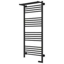 Полотенцесушитель электрический 1200х500 темный титан муар МЭМ правый Сунержа Богема с полкой 2.0 15-5207-1250