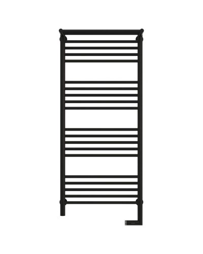 Полотенцесушитель электрический 1200х500 черный матовый МЭМ правый Сунержа Богема с полкой 2.0 31-5207-1250