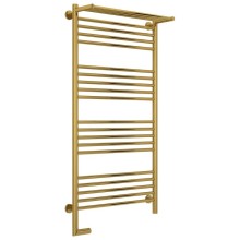 Полотенцесушитель электрический 1200х600 золотой МЭМ левый Сунержа Богема с полкой 2.0 03-5206-1260