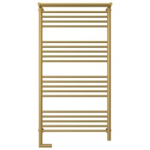 Полотенцесушитель электрический 1200х600 золотой матовый МЭМ левый Сунержа Богема с полкой 2.0 032-5206-1260
