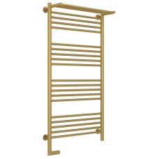 Полотенцесушитель электрический 1200х600 золотой матовый МЭМ левый Сунержа Богема с полкой 2.0 032-5206-1260