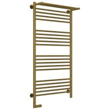 Полотенцесушитель электрический 1200х600 состаренная бронза МЭМ левый Сунержа Богема с полкой 2.0 05-5206-1260