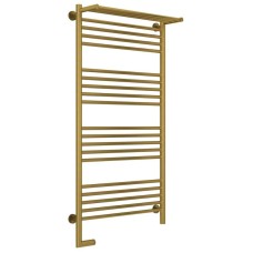 Полотенцесушитель электрический 1200х600 состаренная латунь МЭМ левый Сунержа Богема с полкой 2.0 051-5206-1260