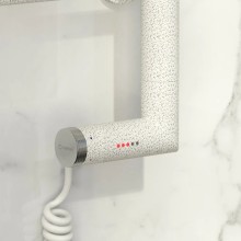 Полотенцесушитель электрический 1200х600 античное белое золото МЭМ левый Сунержа Богема с полкой 2.0 10-5206-1260