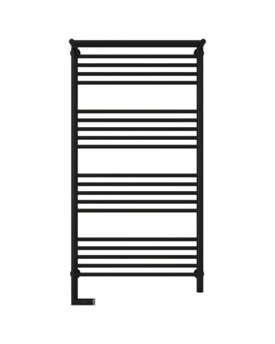 Полотенцесушитель электрический 1200х600 черный матовый МЭМ левый Сунержа Богема с полкой 2.0 31-5206-1260