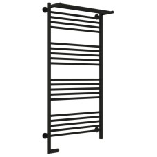 Полотенцесушитель электрический 1200х600 черный матовый МЭМ левый Сунержа Богема с полкой 2.0 31-5206-1260