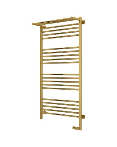 Полотенцесушитель электрический 1200х600 золотой МЭМ правый Сунержа Богема с полкой 2.0 03-5207-1260