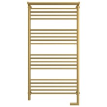 Полотенцесушитель электрический 1200х600 золотой матовый МЭМ правый Сунержа Богема с полкой 2.0 032-5207-1260