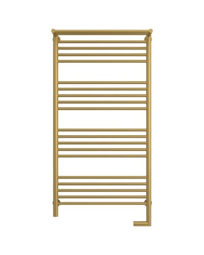 Полотенцесушитель электрический 1200х600 золотой матовый МЭМ правый Сунержа Богема с полкой 2.0 032-5207-1260