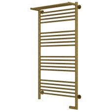 Полотенцесушитель электрический 1200х600 состаренная бронза МЭМ правый Сунержа Богема с полкой 2.0 05-5207-1260