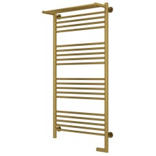 Полотенцесушитель электрический 1200х600 состаренная латунь МЭМ правый Сунержа Богема с полкой 2.0 051-5207-1260