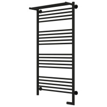 Полотенцесушитель электрический 1200х600 черный матовый МЭМ правый Сунержа Богема с полкой 2.0 31-5207-1260