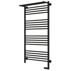 Полотенцесушитель электрический 1200х600 черный матовый МЭМ правый Сунержа Богема с полкой 2.0 31-5207-1260