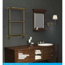 Полотенцесушитель водяной 860х500 золотой Сунержа Ренессанс 1386 03-0281-8650