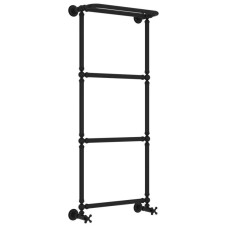 Полотенцесушитель водяной 1260х500 черный матовый Сунержа Ренессанс 1386 31-0281-1250