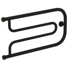 Полотенцесушитель водяной 320х650 черный матовый Сунержа Гусли+ 31-4009-3265