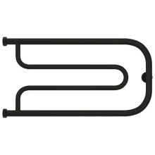 Полотенцесушитель водяной 320х650 черный матовый Сунержа Гусли+ 31-4009-3265