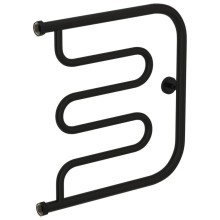 Полотенцесушитель водяной 500х500 черный матовый Сунержа Лира+ 31-4011-5050