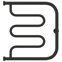 Полотенцесушитель водяной 500х500 темный титан муар Сунержа Лира+ 15-4011-5050