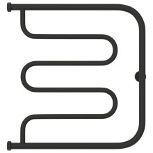 Полотенцесушитель водяной 600х600 темный титан муар Сунержа Лира+ 15-4011-6060