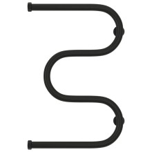 Полотенцесушитель водяной 600х400 черный матовый Сунержа М-образный+ 31-4007-6040