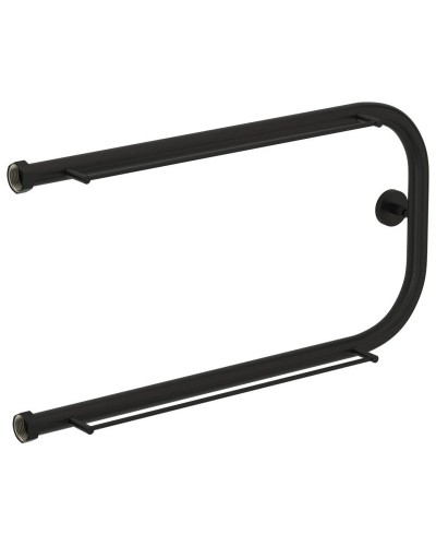 Полотенцесушитель водяной 320х650 черный матовый Сунержа П-образный +2 полки 31-4004-3265