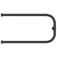 Полотенцесушитель водяной 320х650 темный титан муар Сунержа П-образный +2 полки 15-4004-3265