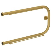 Полотенцесушитель водяной 320х650 золотой матовый Сунержа П-образный +2 полки 032-4004-3265