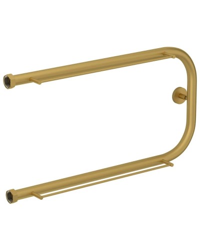 Полотенцесушитель водяной 320х650 золотой матовый Сунержа П-образный +2 полки 032-4004-3265