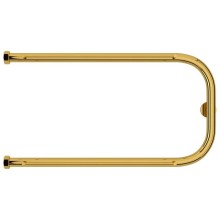 Полотенцесушитель водяной 320х650 золотой Сунержа П-образный +2 полки 03-4004-3265