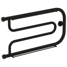 Полотенцесушитель водяной 320х650 черный матовый Сунержа Гусли +2 полки 31-4010-3265