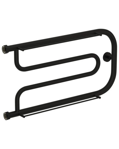 Полотенцесушитель водяной 320х650 черный матовый Сунержа Гусли +2 полки 31-4010-3265