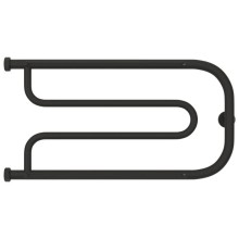 Полотенцесушитель водяной 320х650 темный титан муар Сунержа Гусли +2 полки 15-4010-3265