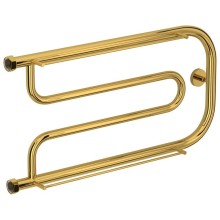 Полотенцесушитель водяной 320х650 золотой Сунержа Гусли +2 полки 03-4010-3265