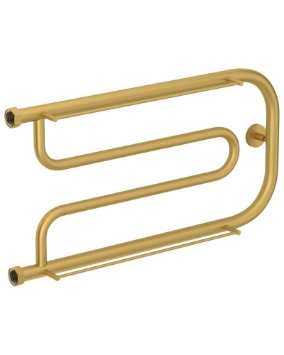 Полотенцесушитель водяной 320х650 золотой матовый Сунержа Гусли +2 полки 032-4010-3265