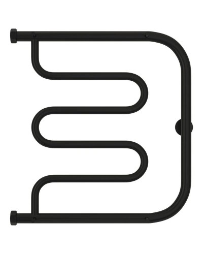 Полотенцесушитель водяной 500х500 черный матовый Сунержа Лира +2 полки 31-4012-5050