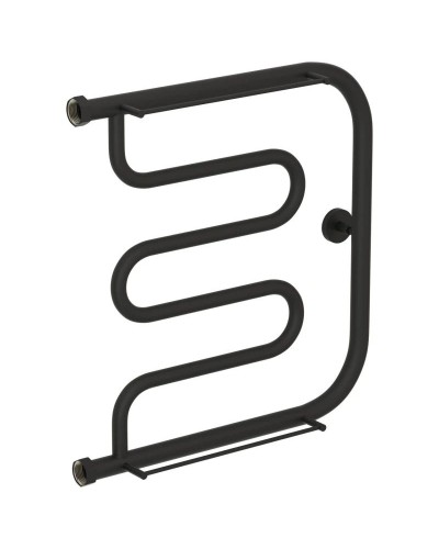 Полотенцесушитель водяной 500х500 темный титан муар Сунержа Лира +2 полки 15-4012-5050