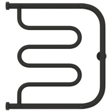 Полотенцесушитель водяной 500х500 темный титан муар Сунержа Лира +2 полки 15-4012-5050